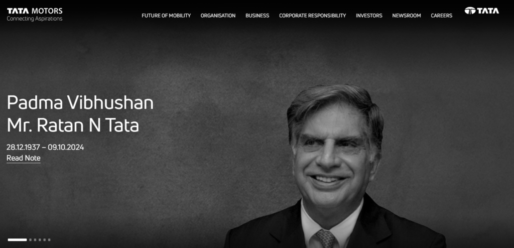 Tata Motors offiial website