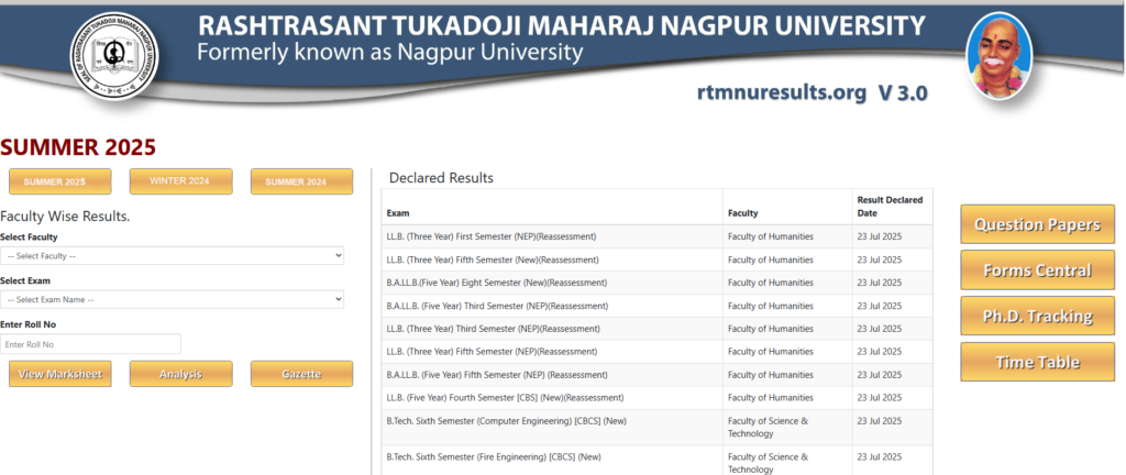 RTMNU Result 2025